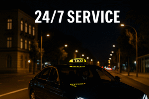 Bagshot taxi driving at night providing 24 hour service